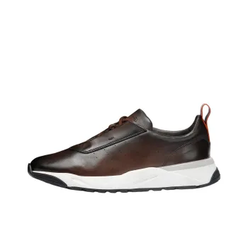 Santoni Low Top Casual Shoes Men's Brown