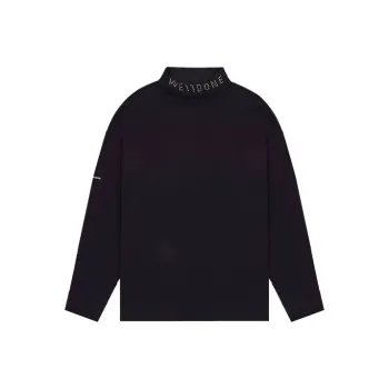 WE11DONE Logo Roll Neck Top