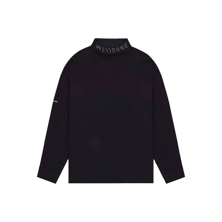 WE11DONE Logo Roll Neck Top-0