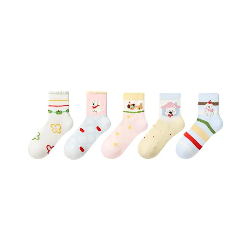 Primeet Ankle Socks Women's 5 Pack Cute Squad-1