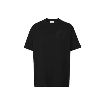 Burberry Logo Graphic Cotton Oversized T Shirt