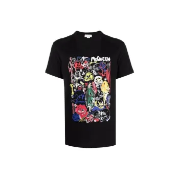 Alexander McQueen T Shirt Men's Black