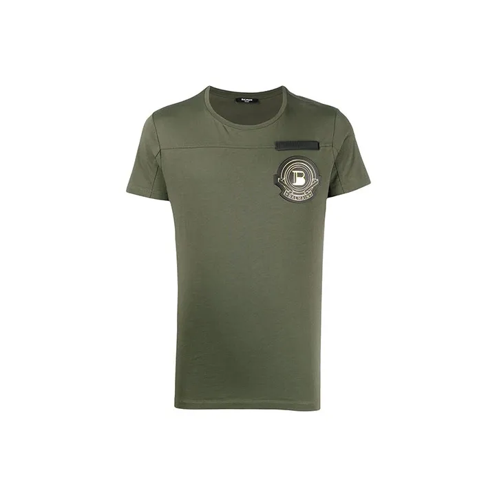 BALMAIN T-Shirts Men Green-0