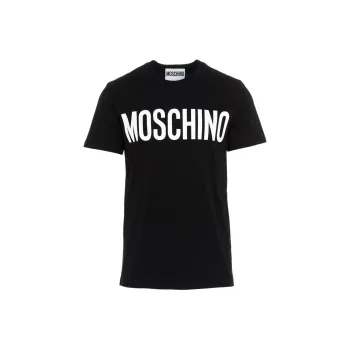 MOSCHINO Logo Printed Crewneck T Shirt
