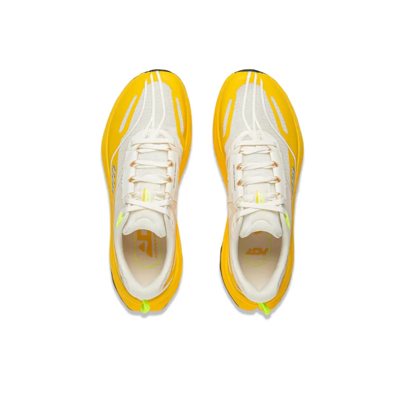LiNing Anti Slip Wear Resistant Low Top Casual Trail Running Shoes Men's Beige Yellow-3