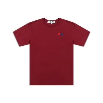 Comme Des Garcons Play Double Hearts T shirt
