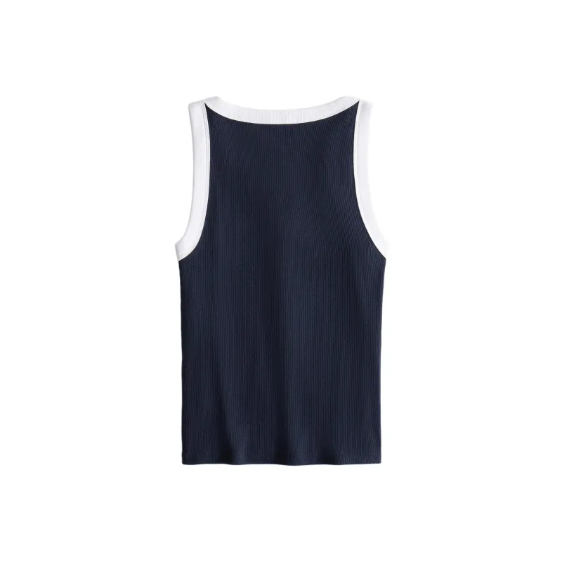 Abercrombie＆Fitch Tank Top Women's Navy Blue-1