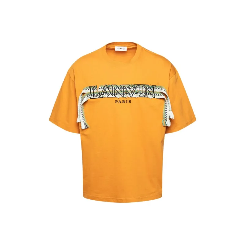 Lanvin T Shirts Men Orange-0