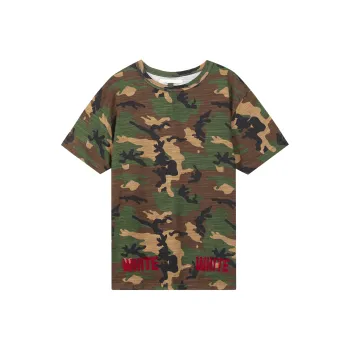 OFF WHITE T Shirt Men's Green Camouflage