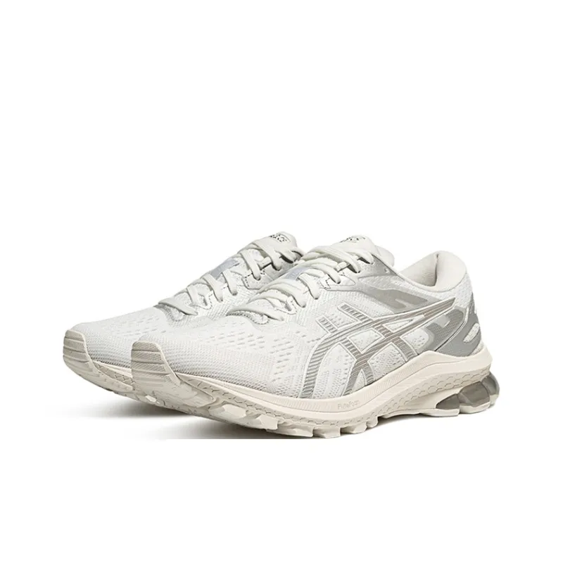 Asics GT 1000 10 Support Low Top Running Shoes Women's White Gray-2
