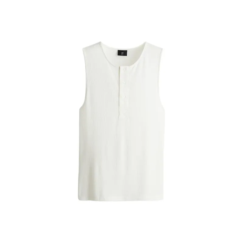 H&M Tank Tops Men Cream-0