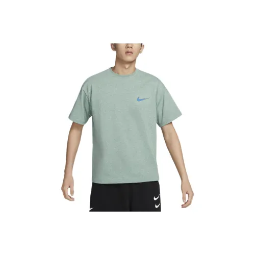 nike Elastika Drop Shoulder Sleeve T Shirt Unisex Vintage Green