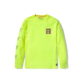 Timberland T Shirts Men Bright Yellow