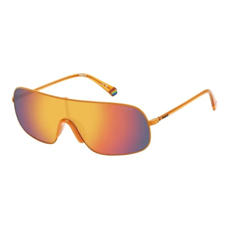Polaroid Stainless Steel Irregular Shape Sunglasses Unisex Yellow-0
