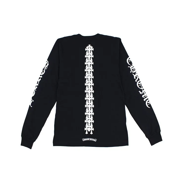 Chrome Hearts Cemetery Cross Tire Tracks L/S T shirt-0