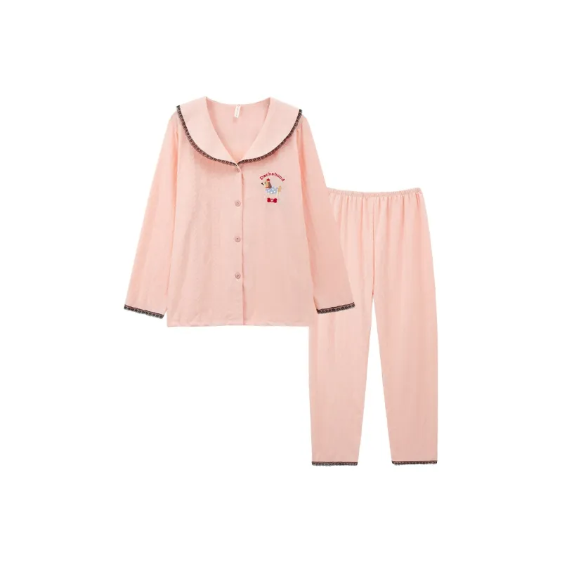 Sleeping Beauty Pajama Set Women's Pink-0