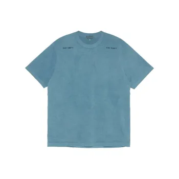 Cav Empt T Shirts Men Teal Blue