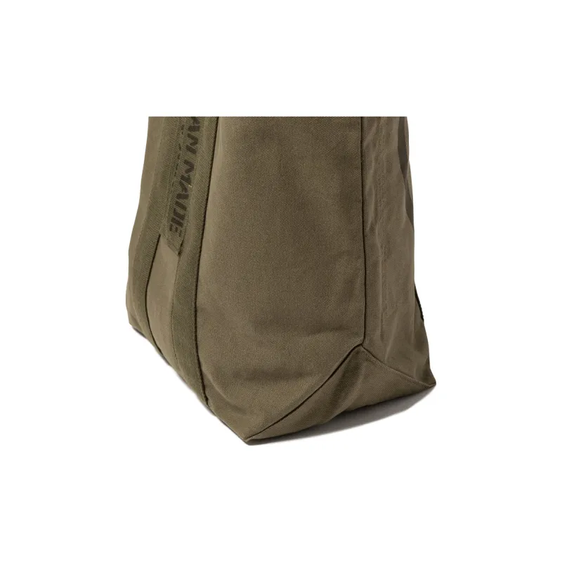 HUMAN MADE Cotton Tote Bag, Shopping Bag, Handbag Regular Men's Olive Green-3