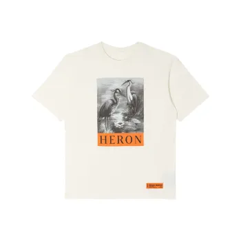 HERON PRESTON Herons Sketch Oversized T Shirt