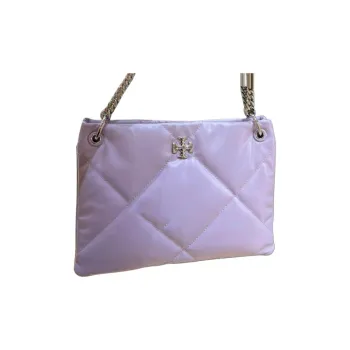 TORY BURCH Kira Cow Leather Shoulder Bag Trumpets Women's Heather Purple