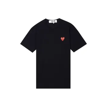 Comme Des Garcons Play Red Emblem T shirt