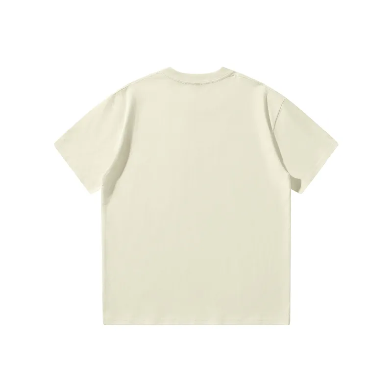 361° T Shirt Unisex Sandy Brown White-1
