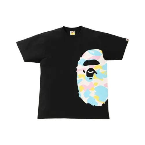 A BATHING APE New Multi Camo Side Big Ape Head Tee
