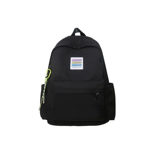 Travel Nylon Backpack Unisex Black/Blue/Green/Orange