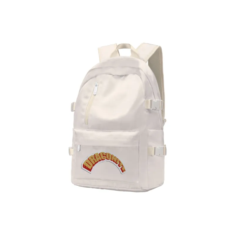 TURN UP NOT FOR US Polyester Backpack Unisex Beige-27
