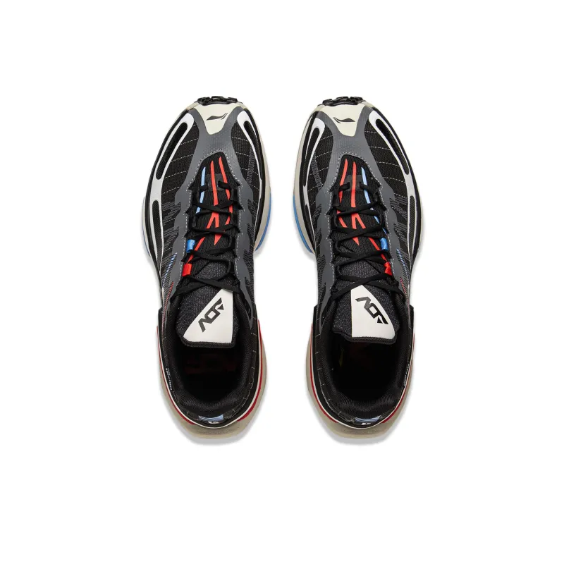 LiNing Anti Slip Wear Resistant Low Top Trail Running Shoes Men's Black-3