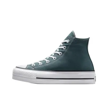 Converse Chuck Taylor All Star Lift Height Increasing High Top Canvas Shoes Women's Green