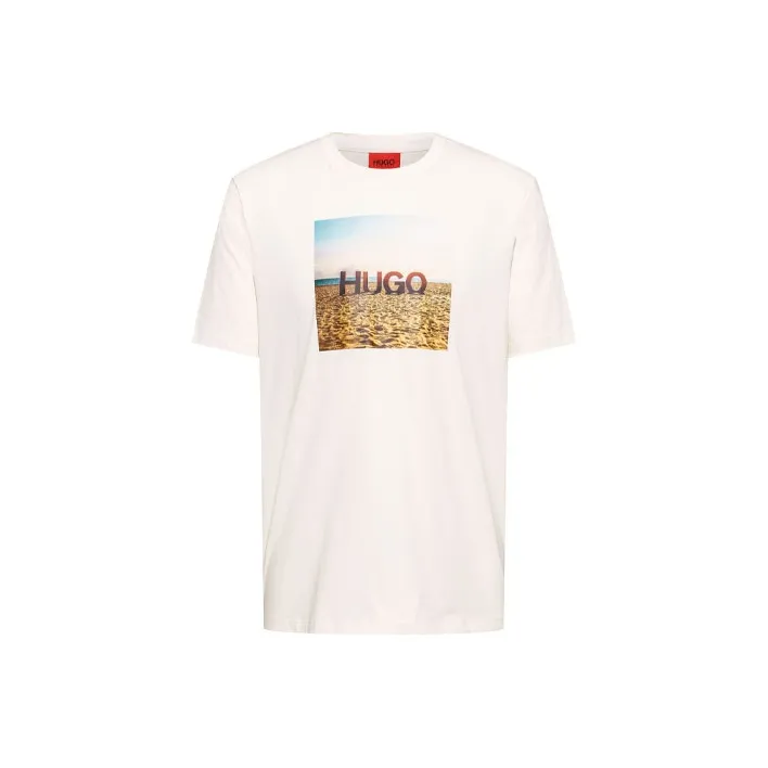 HUGO BOSS T Shirts Men Beige-0