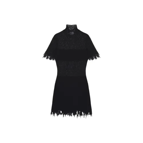 Alexander McQueen Short Sleeved Dresses Women's Black