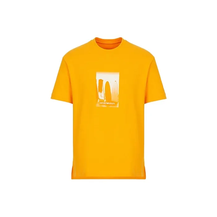 EMPORIO ARMANI T Shirts Men Yellow-0