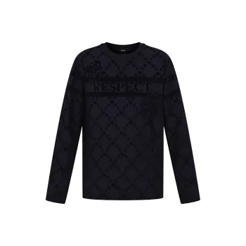 RARE Long Sleeved T Shirt Men's Navy Blue