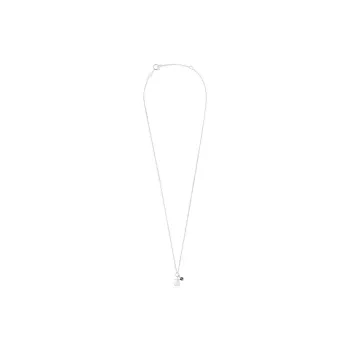 TAOSIXIONG 925 Sterling Silver With Iron Magnesium Spinel And Amethyst Necklaces Women's Silver