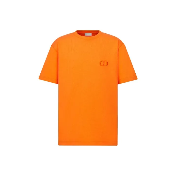 DIOR Quarterly New Products T Shirts Men Orange-0
