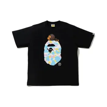 A BATHING APE New Multi Camo Milo On Ape Relaxed Tee