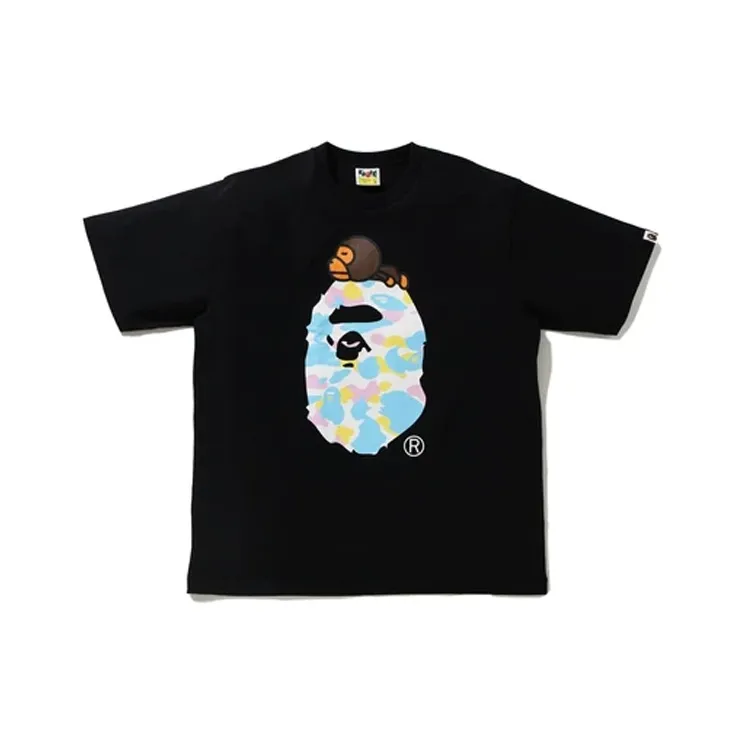 A BATHING APE New Multi Camo Milo On Ape Relaxed Tee-0