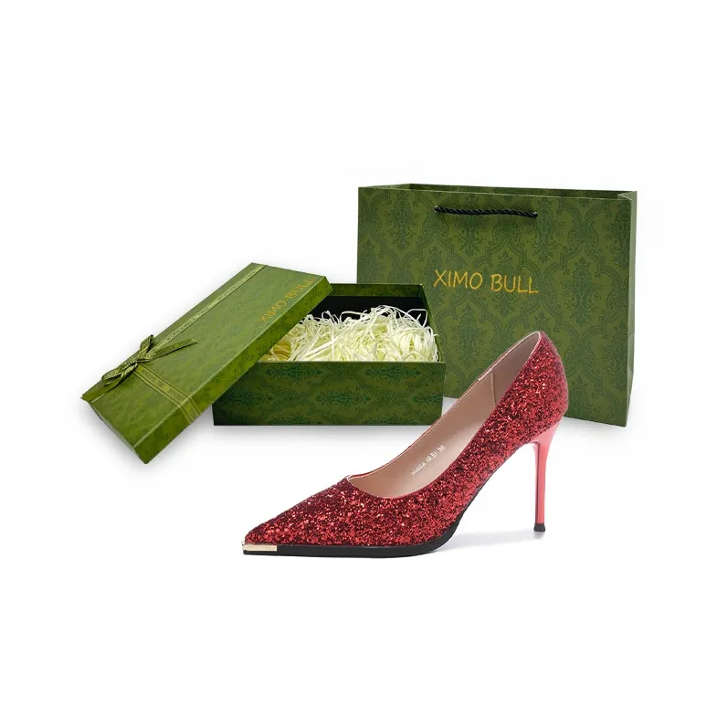 XIMO BULL High Heels Women's Gold-54