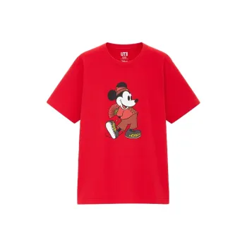 UNIQLO x Disney Co brand T Shirt Unisex Red