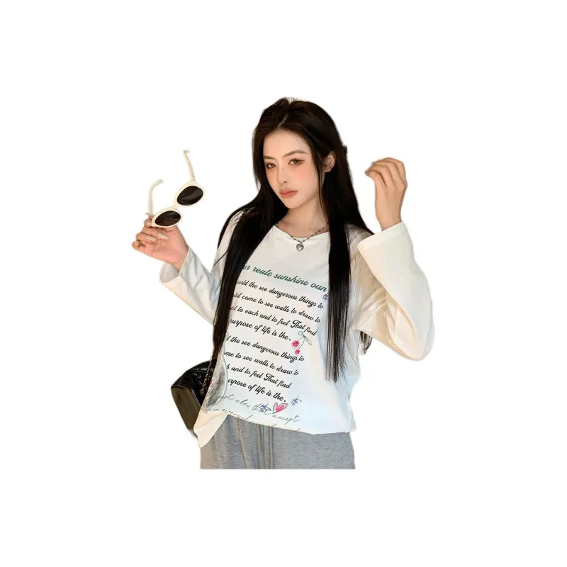 GOSO T Shirt Women's Kitten Text T-4