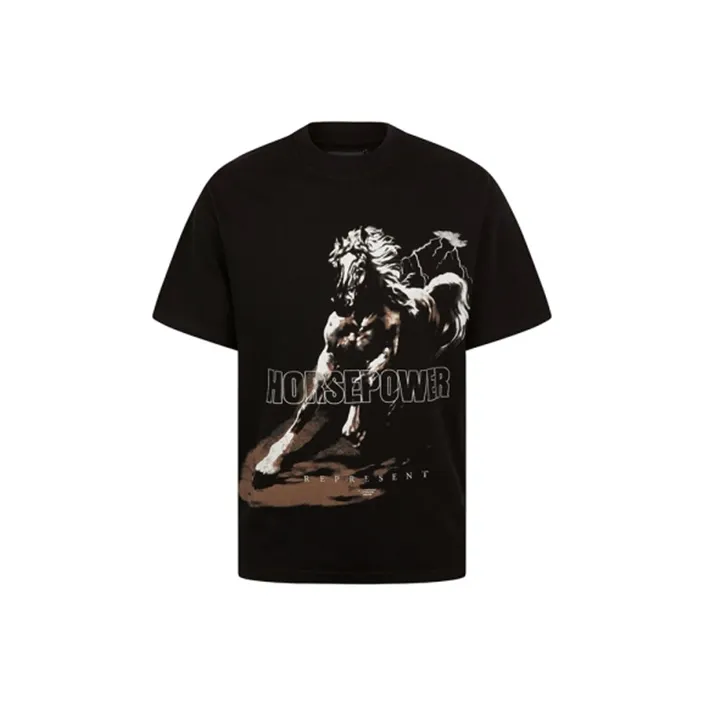 REPRESENT T Shirts Men Black-0