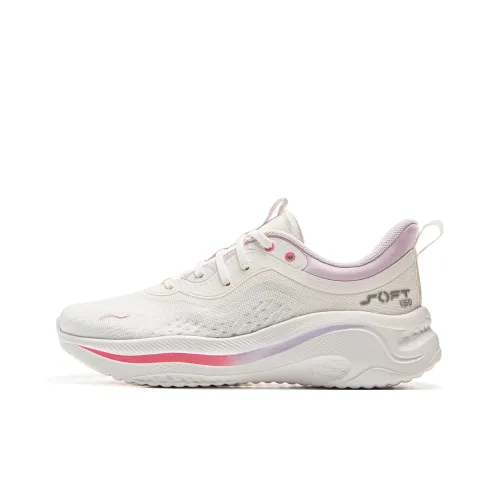 LiNing Sports Life Collection SOFT GO 2 WMS Anti Slip Wear Resistant Low Top Casual Shoes Women's Ivory