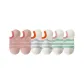 [6 Pack][100% cotton]2 Pack Pink+2 Pack White Orange+2 Pack White Pink