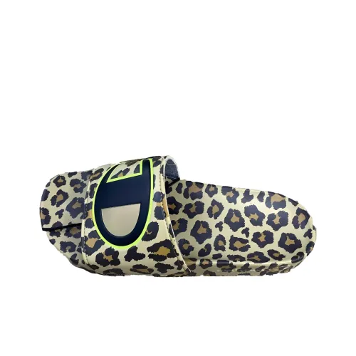 Champion Slide Slippers Women's Yellow Green