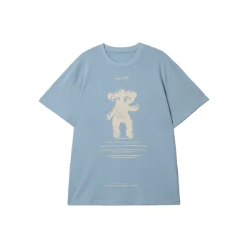 SENCE LA Crew Neck Loose Fit Straight Short Sleeved T Shirt Unisex
