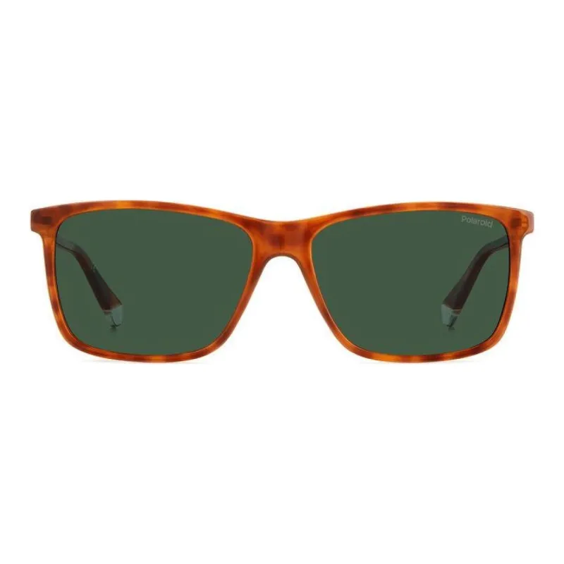 Polaroid Polycarbonate Rectangular Sunglasses Men's Tortoiseshell-2