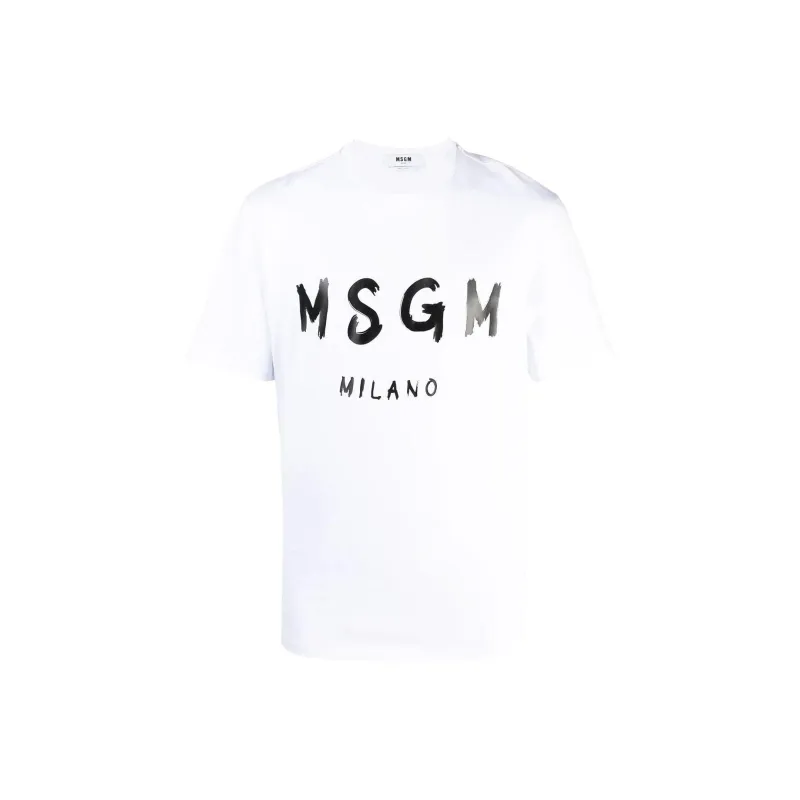 MSGM T-Shirts Men White-0