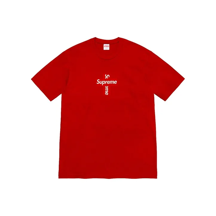 Supreme Cross Box Logo Tee-5